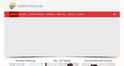 Desktop Screenshot of goruspsikoloji.com